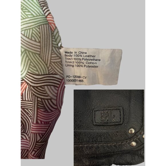 The SAK Ventura Convertible Backpack Black Leather Canvas Crossbody Bag Travel - Picture 11 of 11